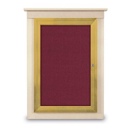 United Visual Products Letterboard, 48x36, Bronze/Burgundy UV9020ACS-BRONZE-BURGUN